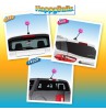 HappyBalls Pink Smiley Face Antenna Ball / Cute Dashboard Buddy (Auto Accessory) (Fat Antenna)